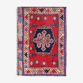 Handwoven persian rug oriental wool 62x87cm