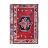 Handwoven persian rug oriental wool 62x87cm