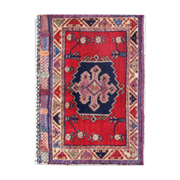 Handwoven persian rug oriental wool 62x87cm
