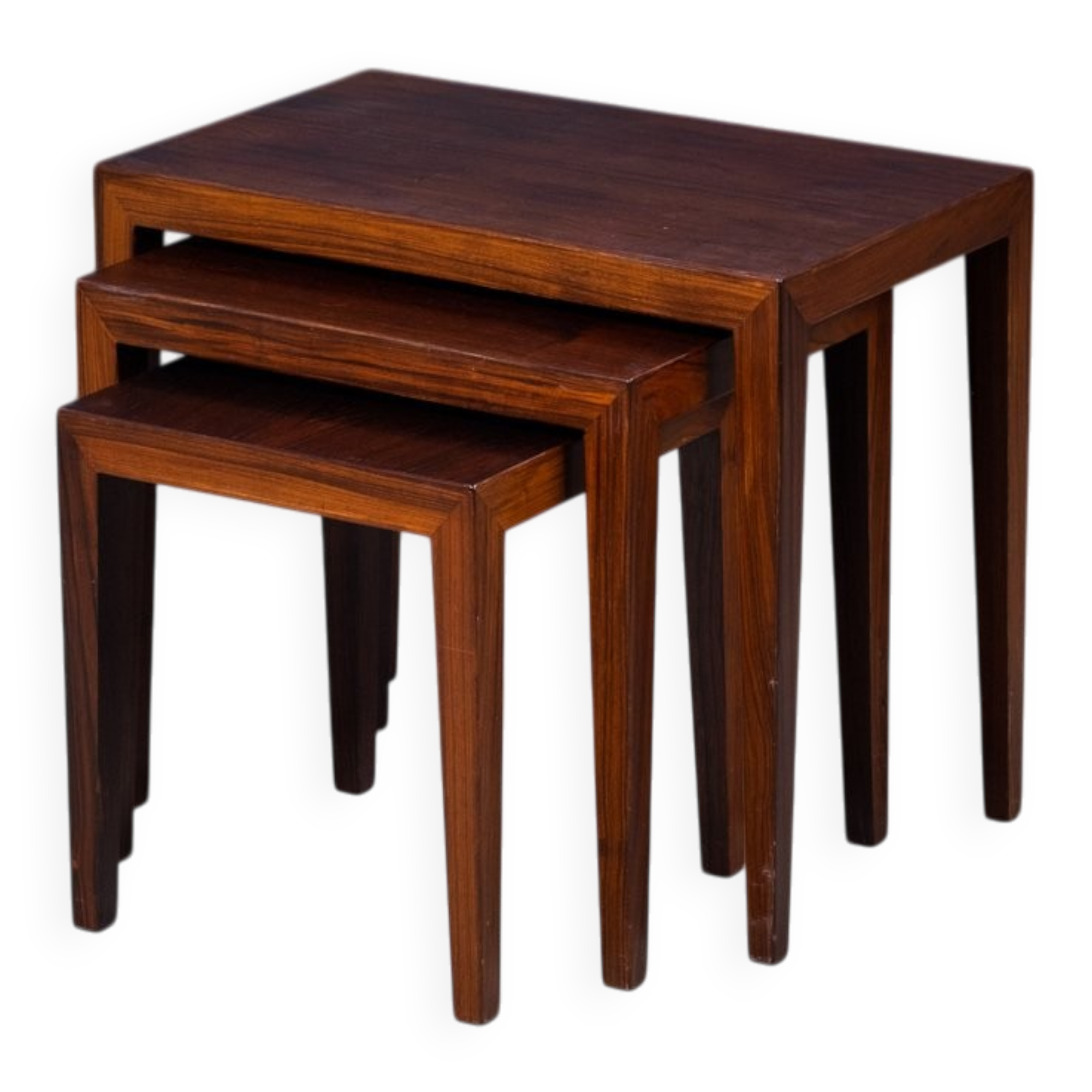 Nest Tables by Severin Hansen for Haslev Møbelsnedkeri, Denmark, 1960s, Set of 3