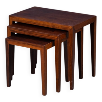 Nest Tables by Severin Hansen for Haslev Møbelsnedkeri, Denmark, 1960s, Set of 3