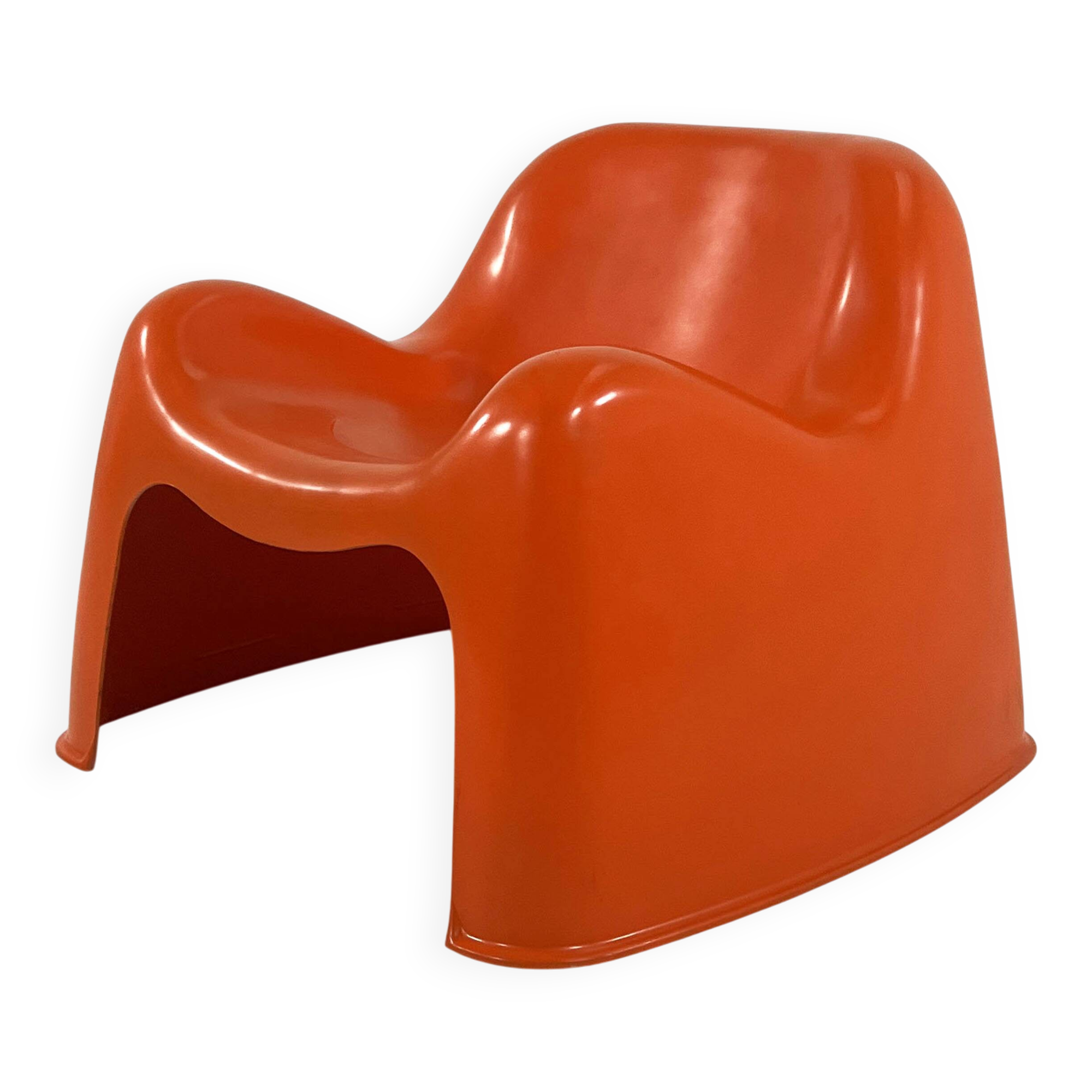 Toga armchair in orange by Sergio Mazza for Artemide, 1960