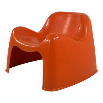 Toga armchair in orange by Sergio Mazza for Artemide, 1960
