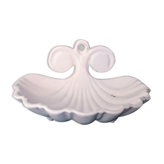 Enamelled cast iron soap holder