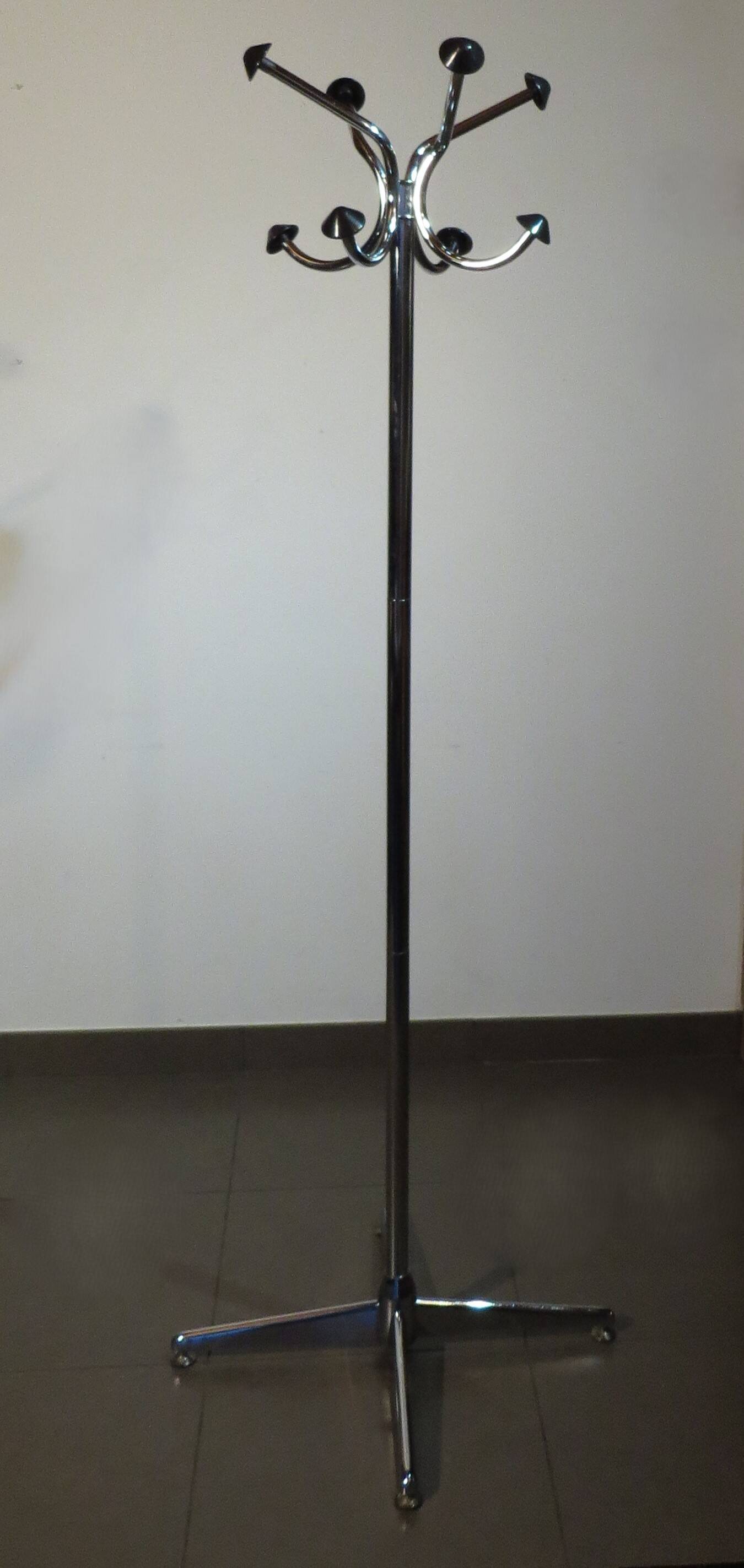 70's chrome parrot coat rack