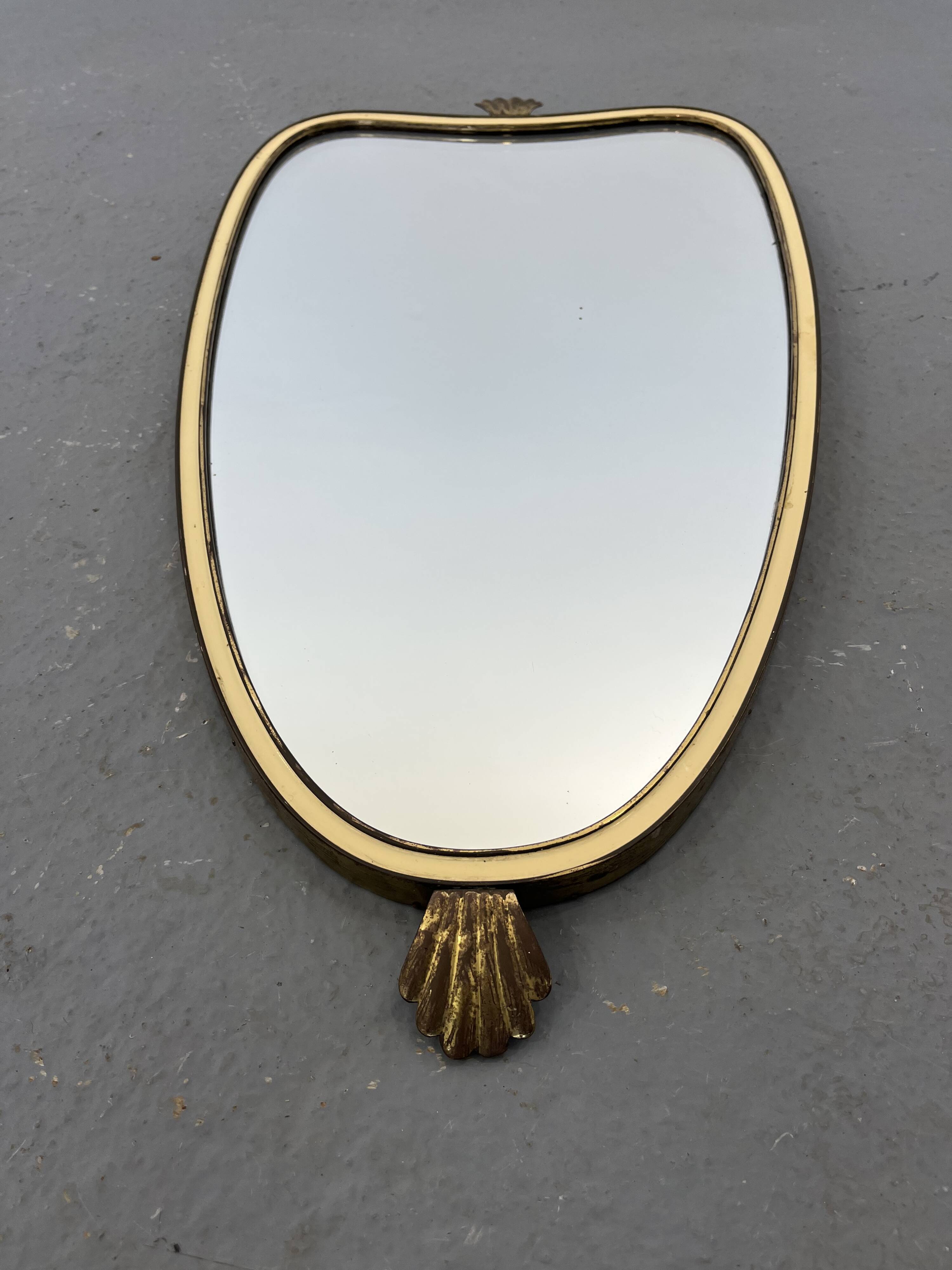 Mid-century gold mirror, 1960s