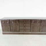 Graphical brutalist credenza, 1970s