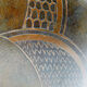 Art deco french dinanderie brass evolution vase by Paul Louis Mergier