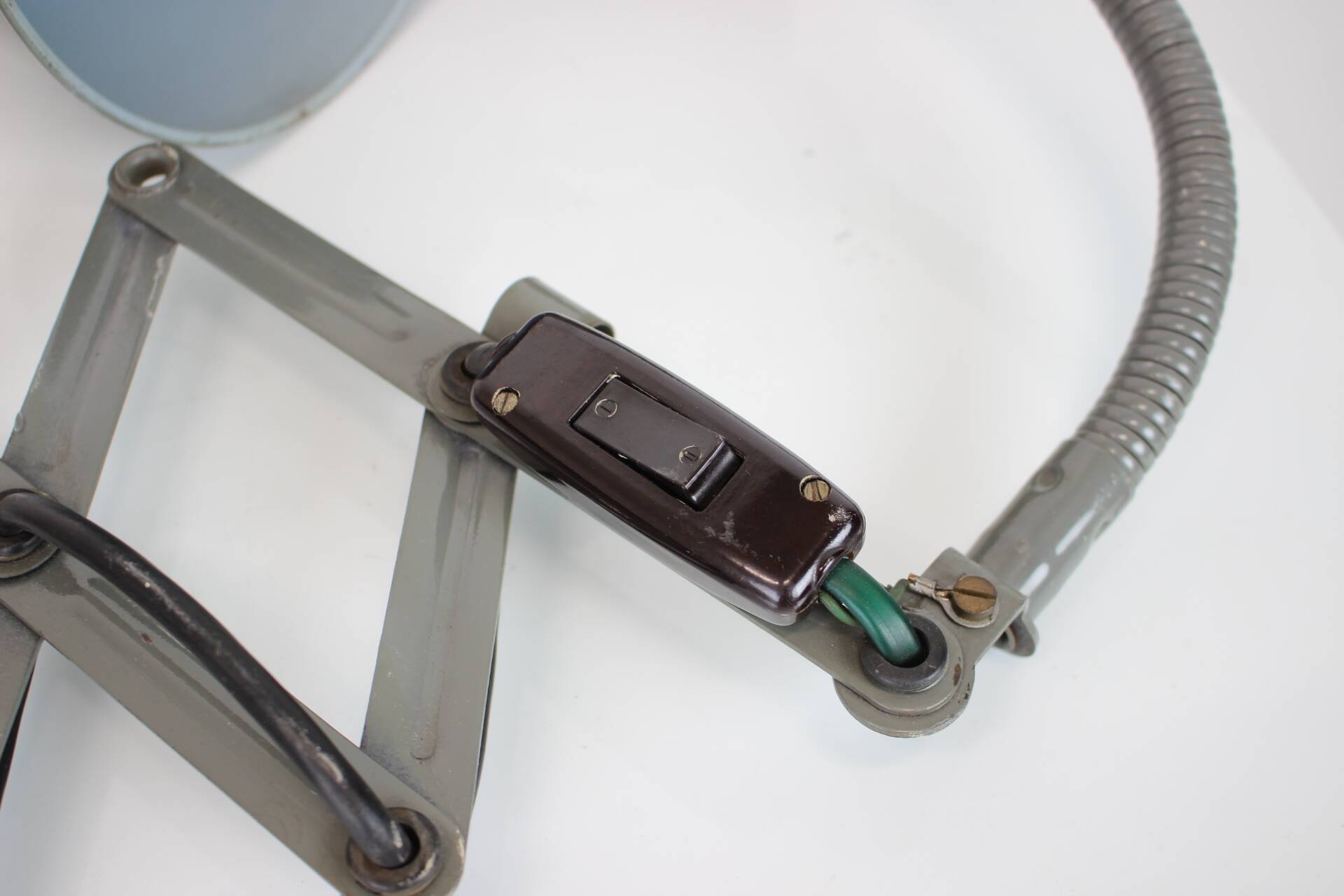 Set of Two Adjustable Industrial Wall Lamps, 1950's, Czechoslovakia