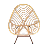 Armchair of child in rattan and metal, 70 years