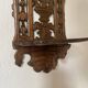 antique foldable wall shelf with openwork wood