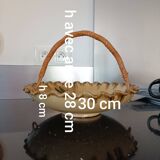 Glazed terracotta fruit bowl or basket