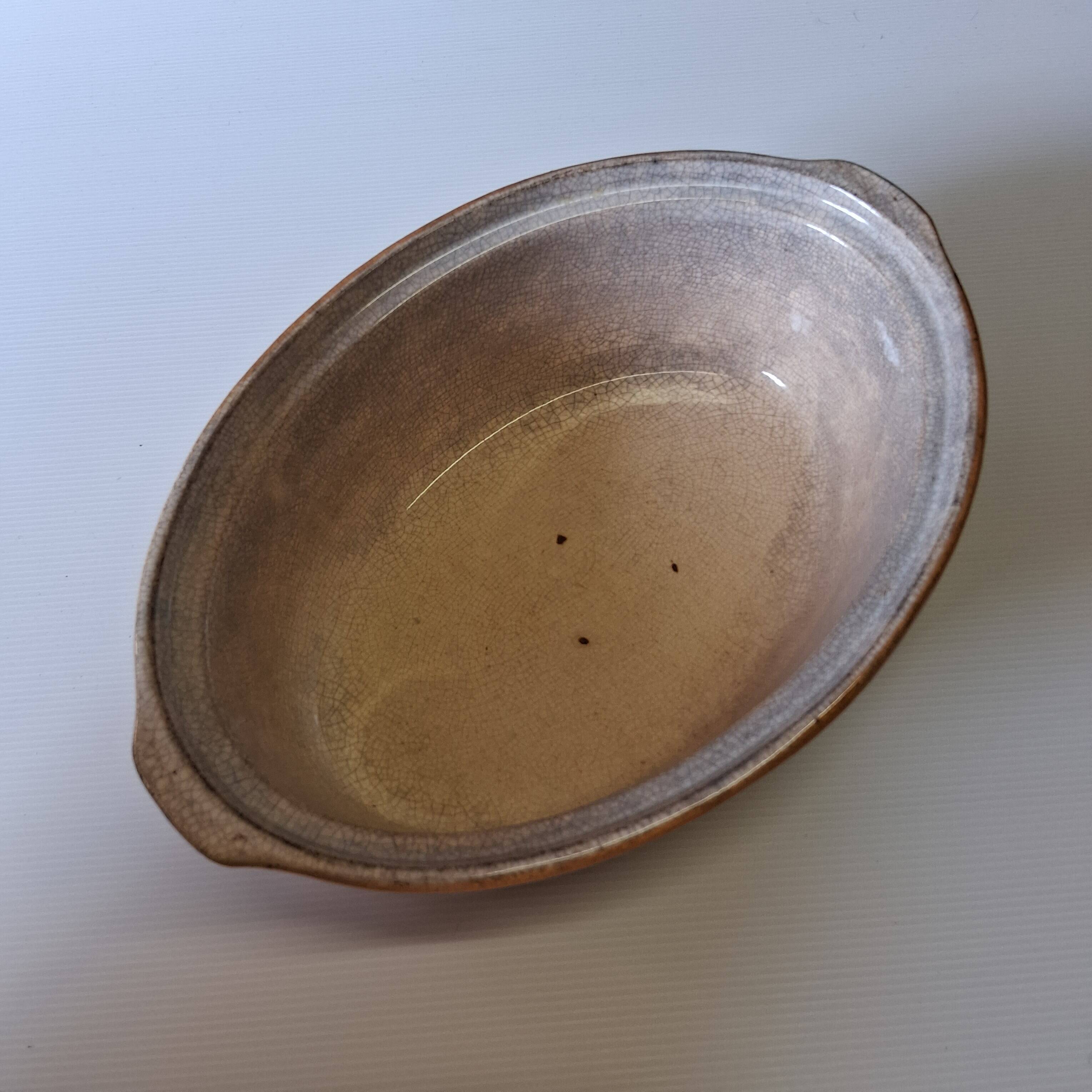 Very nice pheasant terrine dish / casserole with majolica lid.