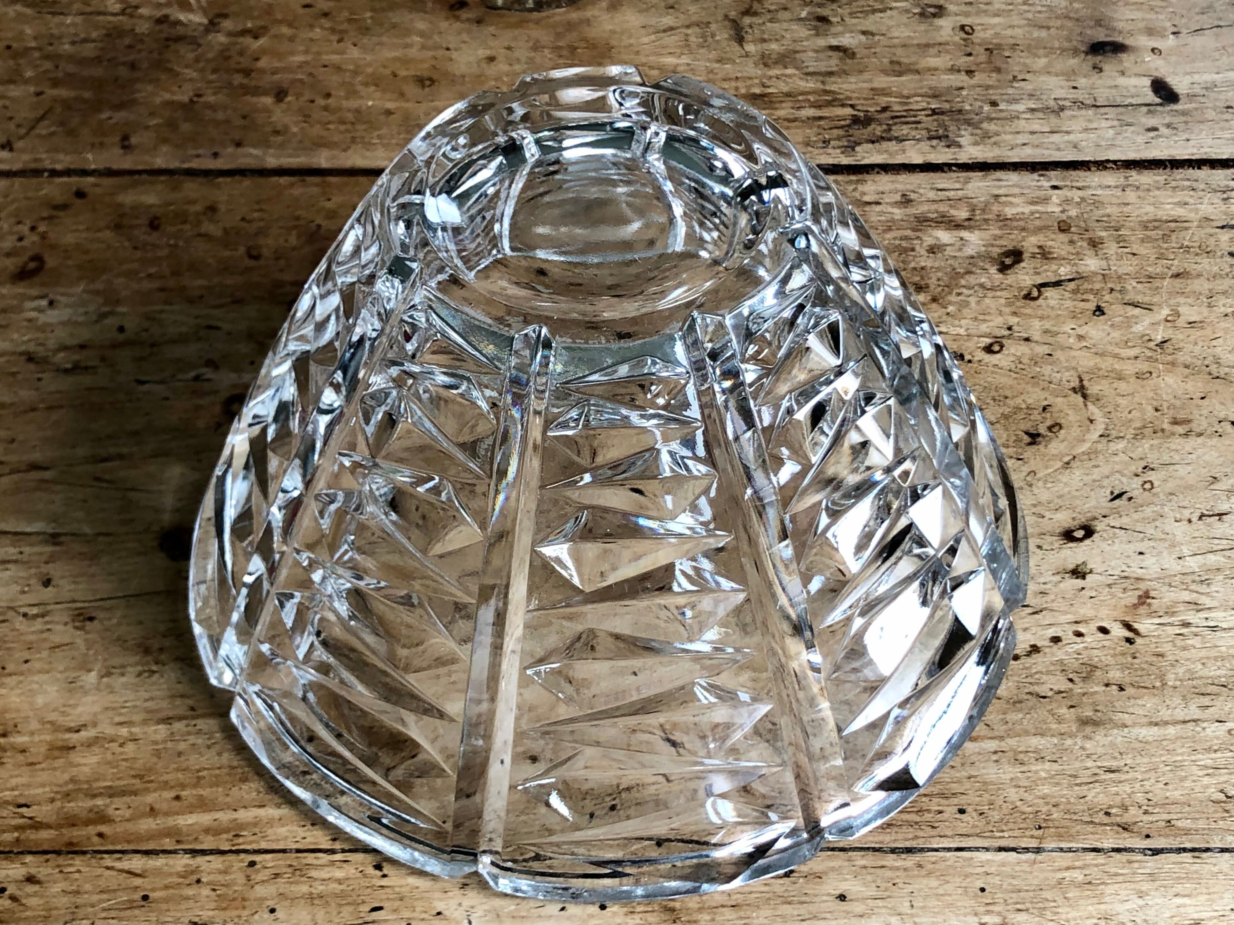 Chissed crystal bowl 50s