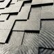 Table "Dark Matter" straw marquetry