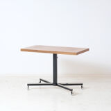 Height adjustable teak side table 1960