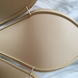 Small beige fabric flower 70's suspension