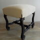 Ensemble de 2 tabourets Louis XIII