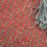 Hemp and wool woven carpet 146x61 cm