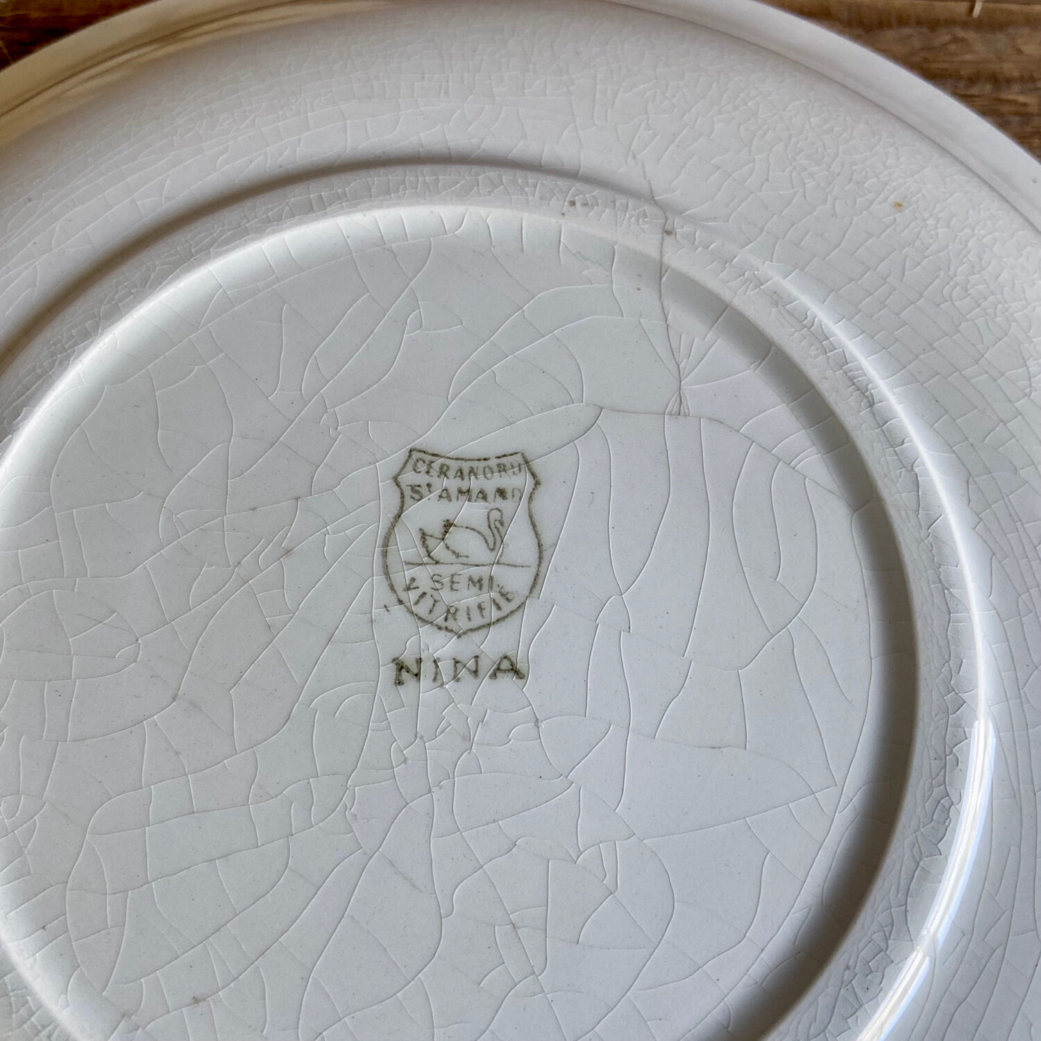 Hollow dish St Amand France