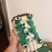 Service à asperge vintage en céramique émaillée, terre cuite Bavent