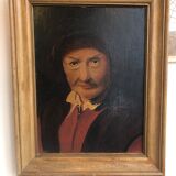 Portrait of a peasant woman in a hat