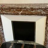 Fireplace in red marble from Languedoc