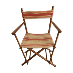 Chaise de cinéma vintage tissus