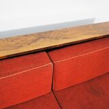 Art deco walnut sofa bed 1960s