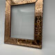 Venetian frame in engraved and bevelled pink glass, flowers, floral, 1950