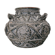 Terracotta vase with decoration astrological signs