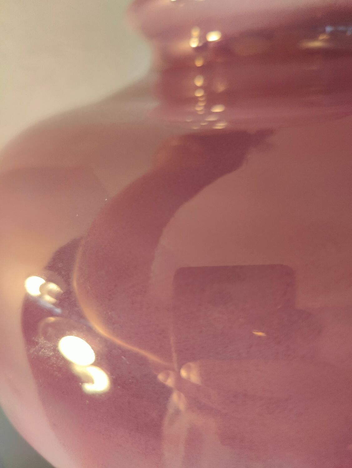 Purple and white opaline pendant light from the 60s/70s.