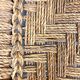 Wood and rope armchair and footrest