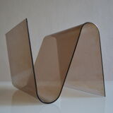 Modernist magazine holder pop space age plexiglas smokes vintage 70 years