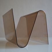 Modernist magazine holder pop space age plexiglas smokes vintage 70 years