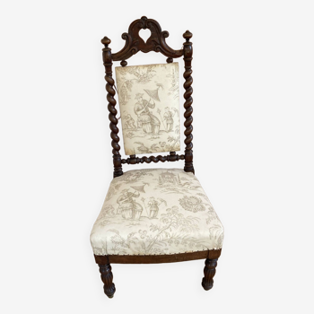 Chaise chauffeuse Napoléon 3