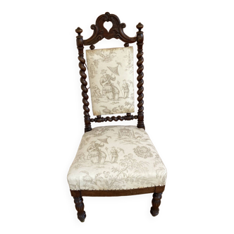 Chaise chauffeuse Napoléon 3