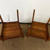 Paire de fauteuils accoudoirs vintage