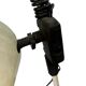 Vintage space-style floor lamp with 2 spots.