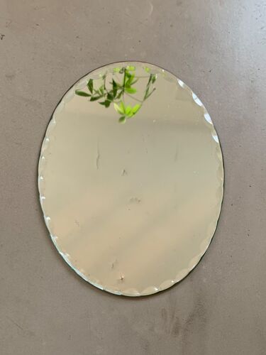 Miroir oval biseauté 30cm
