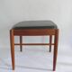 Ottoman - Stool, Teak - Artificial Leather, H.W. Klein for Bramin, Denmark - 1960s