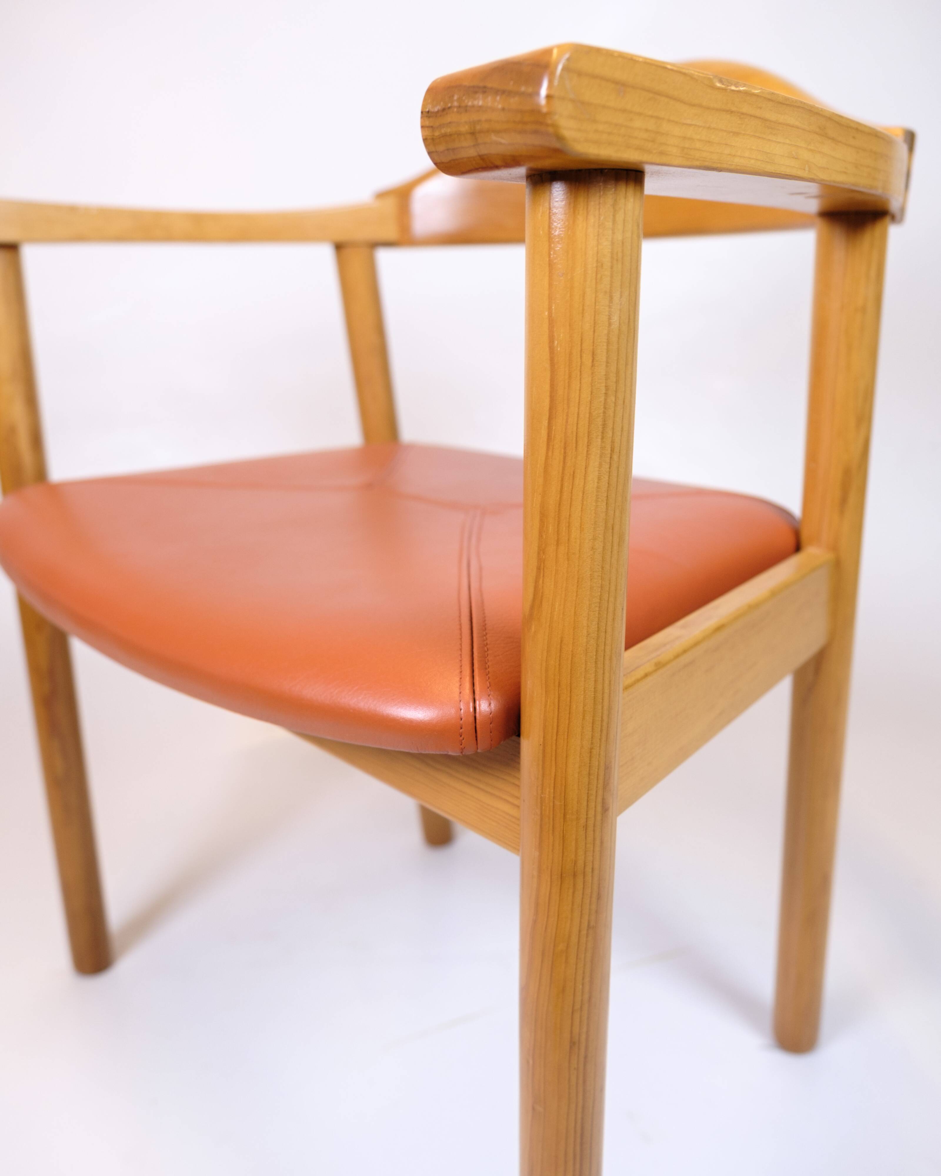 Armchair - Model Form 75 - Cognac leather seat - Tappede Collections - Andreas Hansen - 1980s