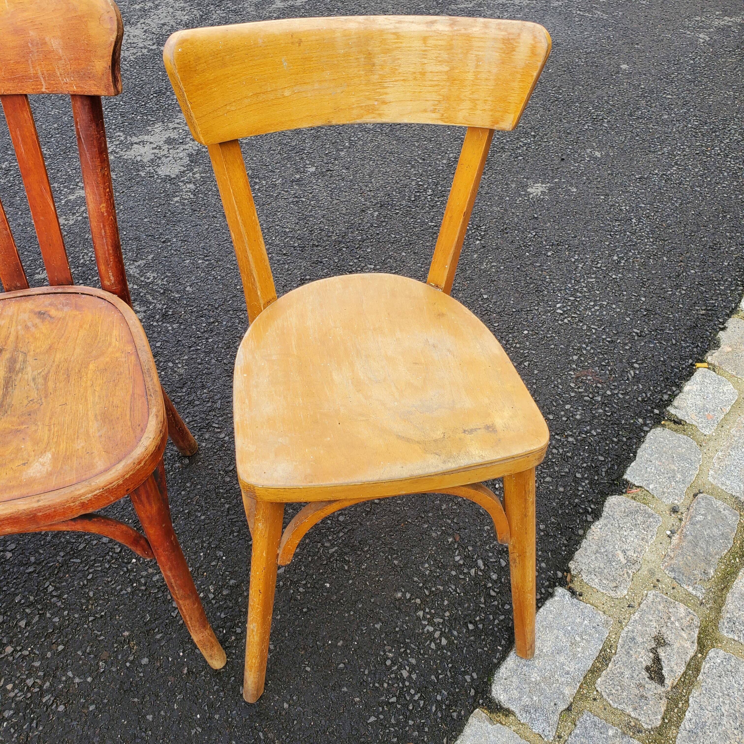 Set of 5 bistro chairs