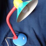 Vintage desk lamp multi-colored articulated design