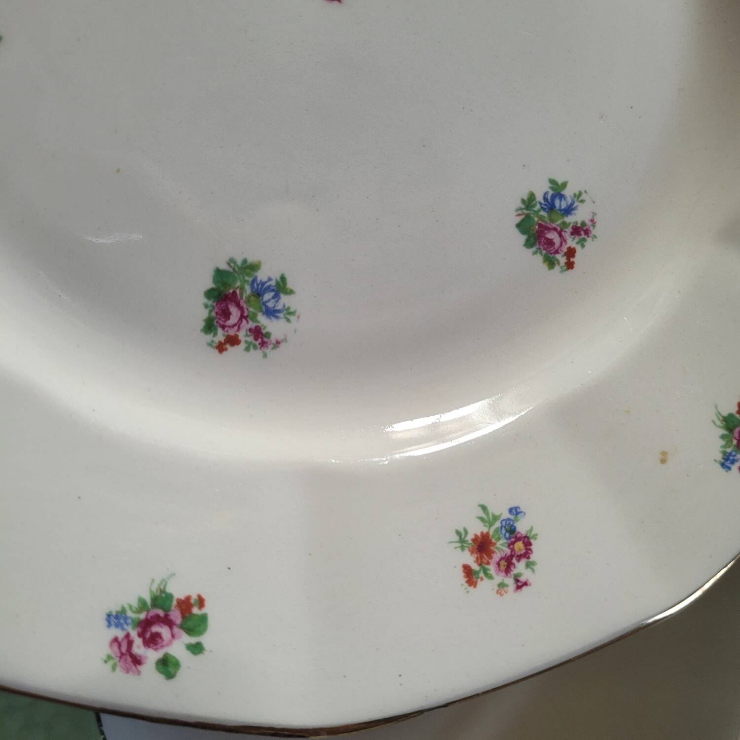 10 mismatched flat plates from Digoin & St Amand