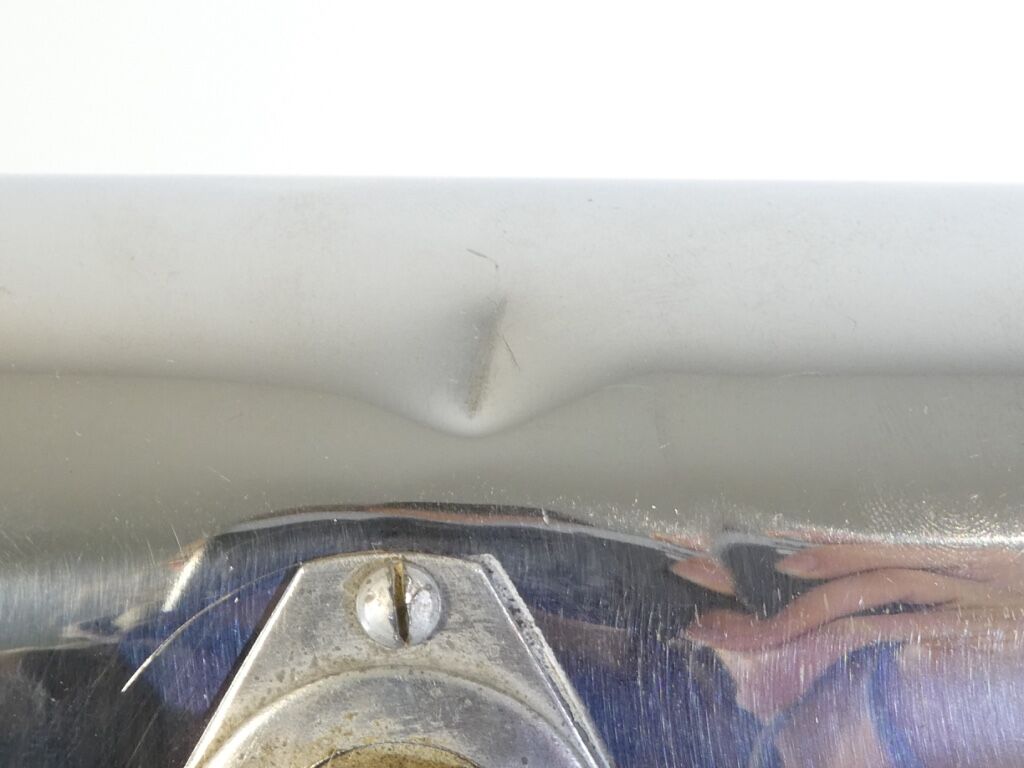 Art deco office lamp in chrome metal