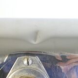 Art deco office lamp in chrome metal