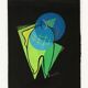 Small cubist painting. France, 1950s.