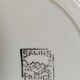 Eight earthenware plates from salins 50s