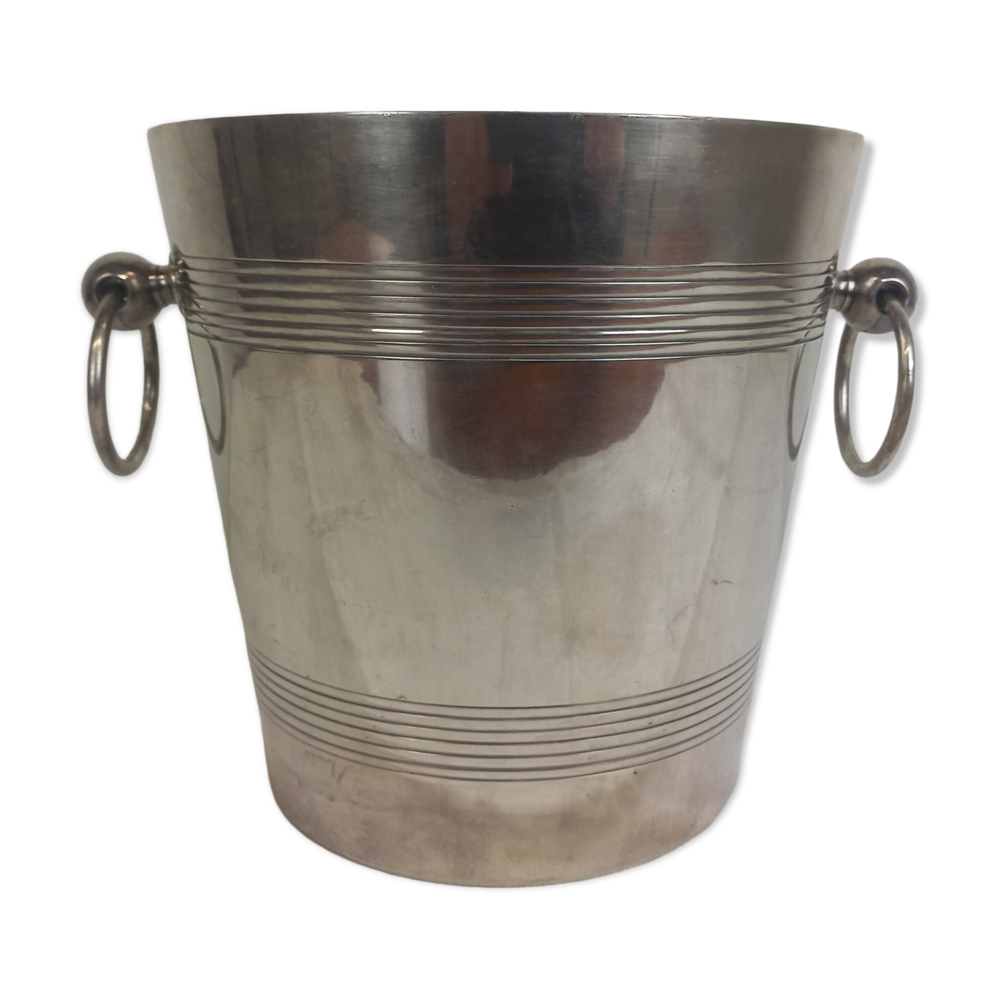 Silver metal champagne seal